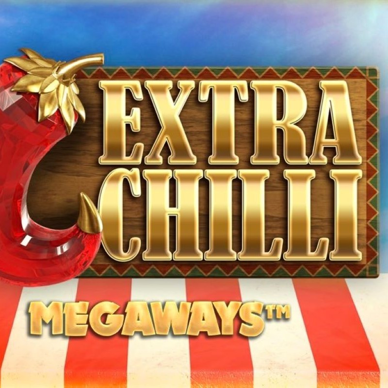 Logo of Extra Chilli Megaways featuring vibrant colors and bold typography, representing an exciting gaming experience.