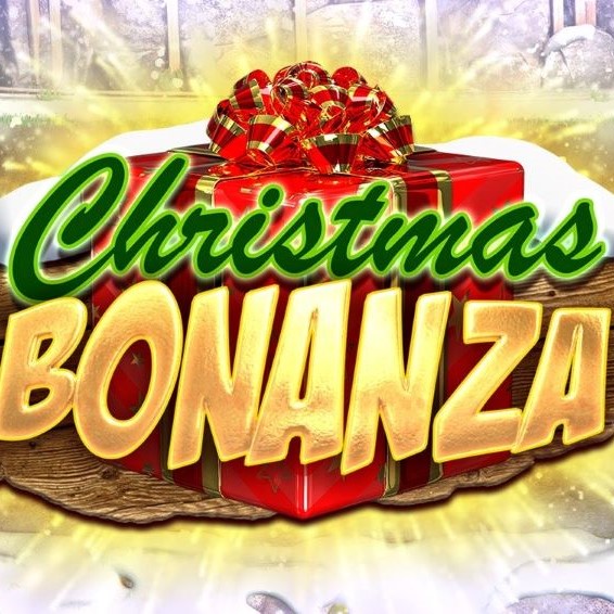 Logo of the Christmas Bonanza slot game featuring festive graphics and vibrant colors, evoking holiday excitement.