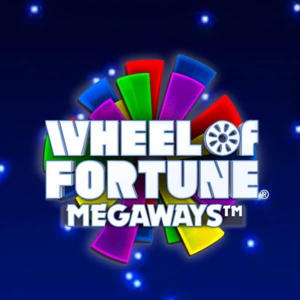 Logo of Wheel of Fortune Megaways featuring vibrant colors and dynamic design, symbolizing excitement and chance.